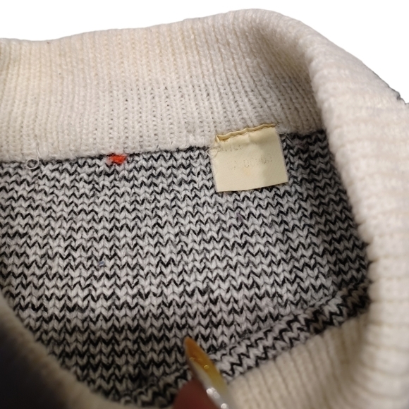 Vintage Unisex Knitted Ski Sweater Acylic Blend - Picture 3 of 6